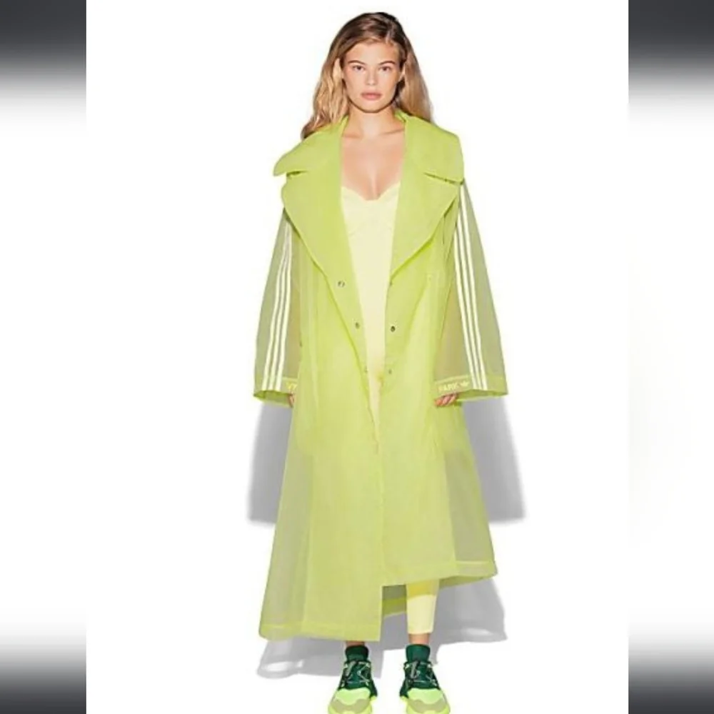 IVY PARK x Adidas SOLD OUT Neon Yellow Nylon Organza Jacket - Picture 1 of 14